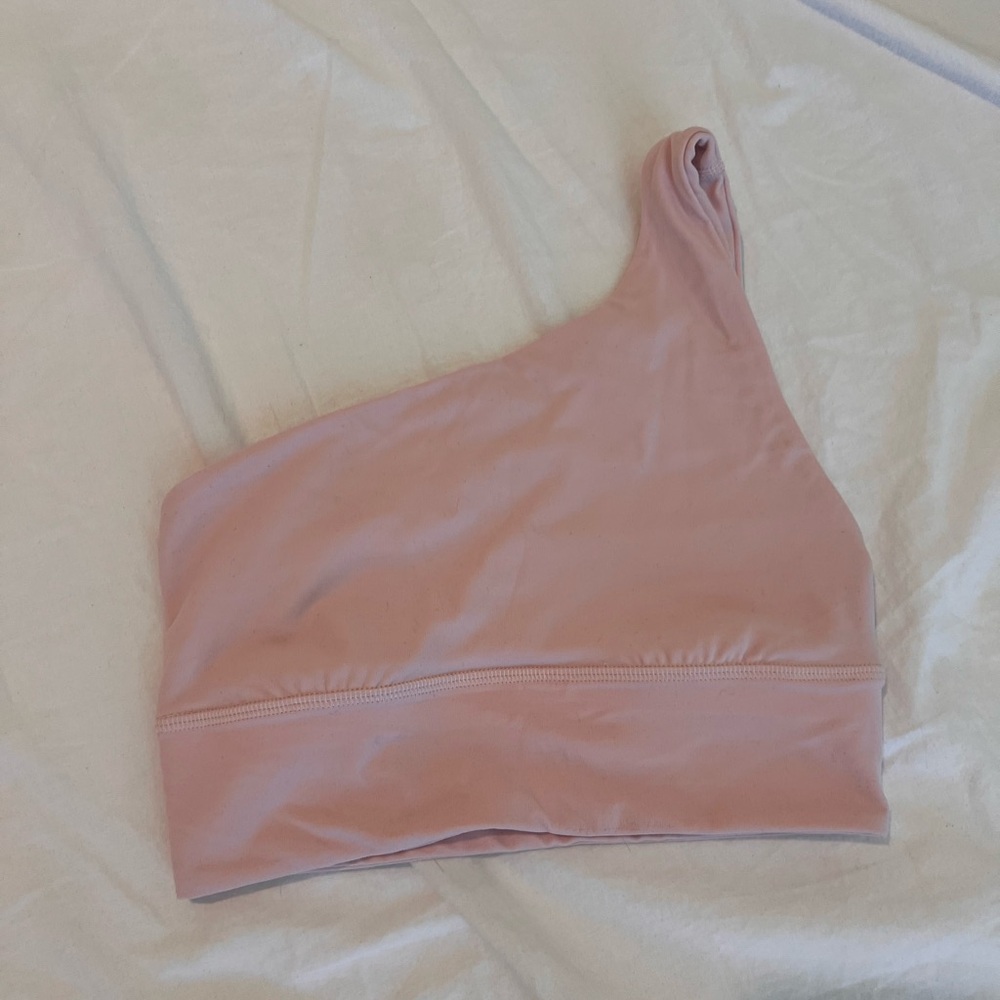 lululemon athletica Pink One-Shoulder Crop Top